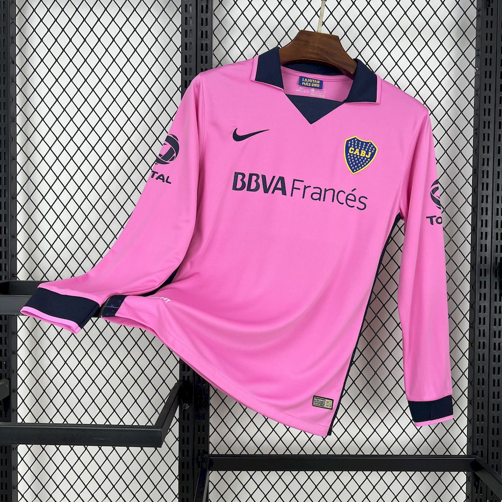 Camiseta Boca Juniors Visitante 2013/14 (Retro Manga Larga) - Versión Hincha