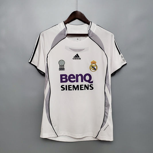 Camiseta Real Madrid I 06/07 Hombre (Retro) - Versión Hincha