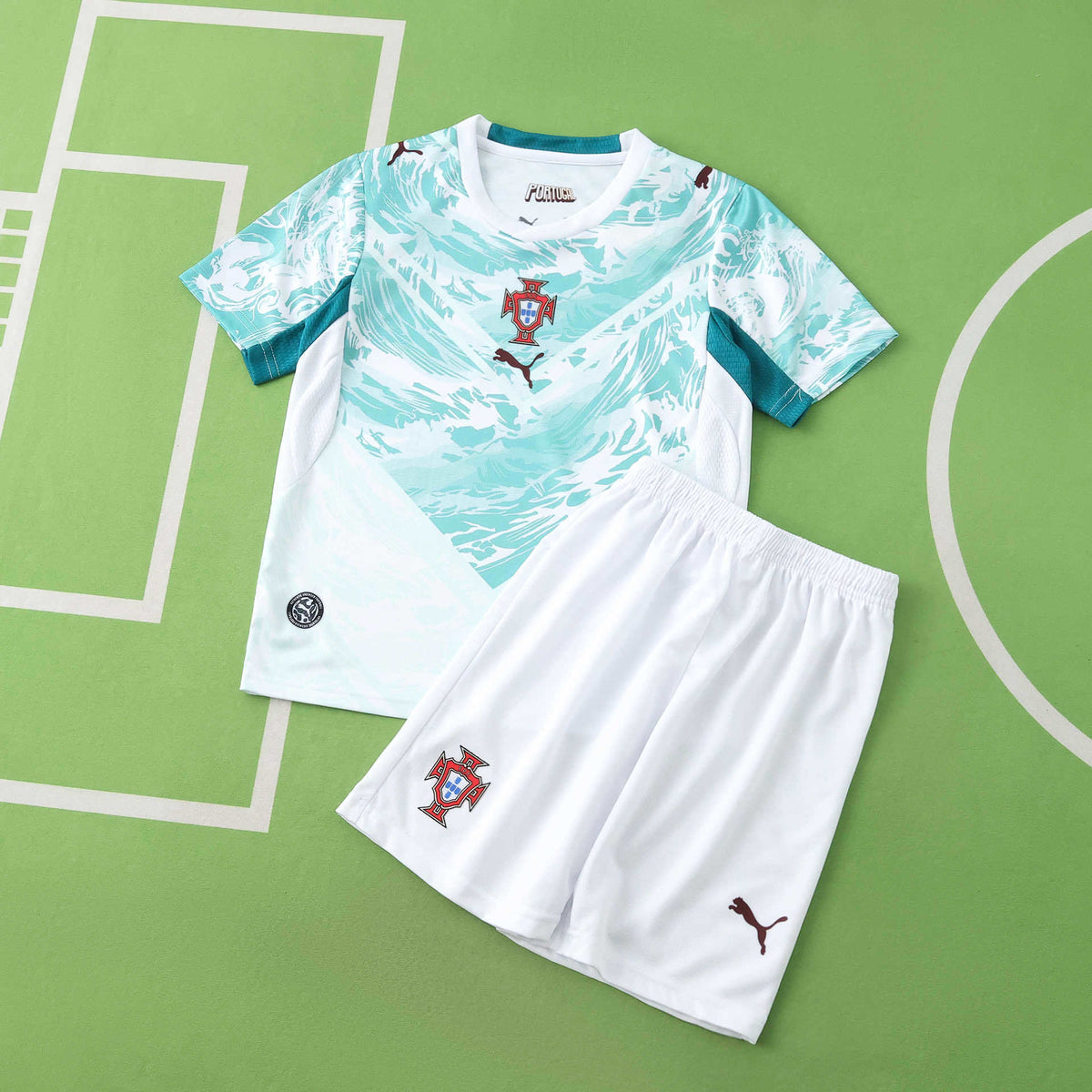 Conjunto Infantil Visitante Portugal Mundial 2026