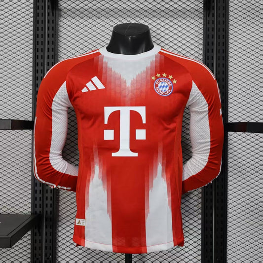 Camiseta Bayern Munich Local 2025/26 (Versión Jugador ) - Manga Larga Versión Jugador