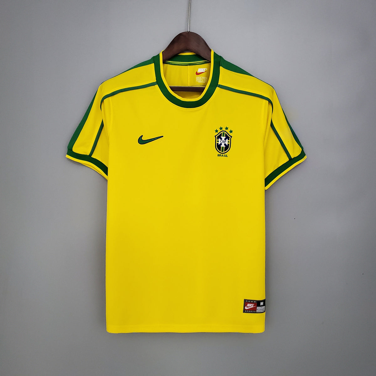 Camiseta Brasil I 98 Hombre (Retro) - Versión Hincha