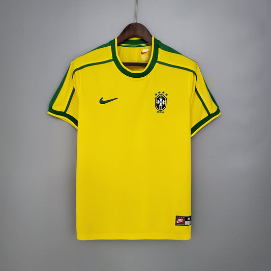 Camiseta Brasil I 98 Hombre (Retro) - Versión Hincha