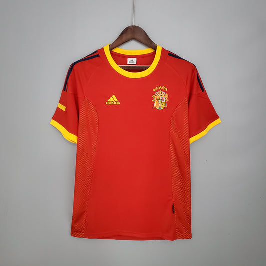 Camiseta España Local 2002 Hombre (Retro) - Versión Hincha