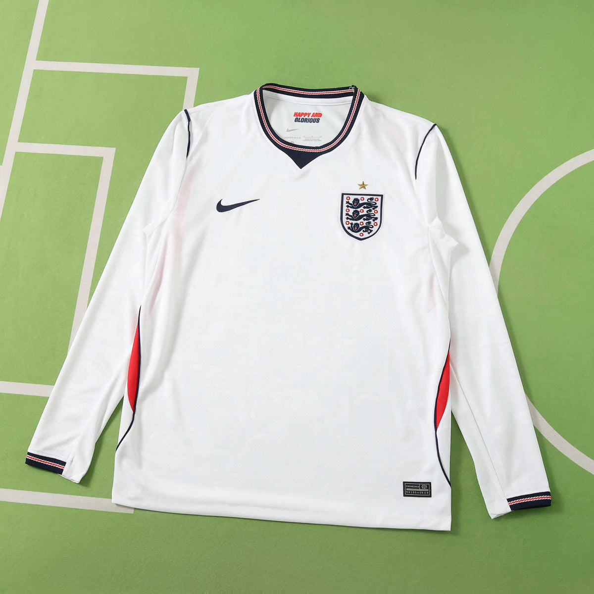Camiseta Local Inglaterra Mundial 2026 - Manga Larga Versión Hincha